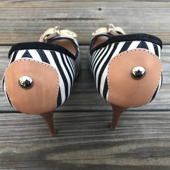 Giuseppe Zanotti Women Heels BlueWhite Stripe Pump - Picture 8 of 8